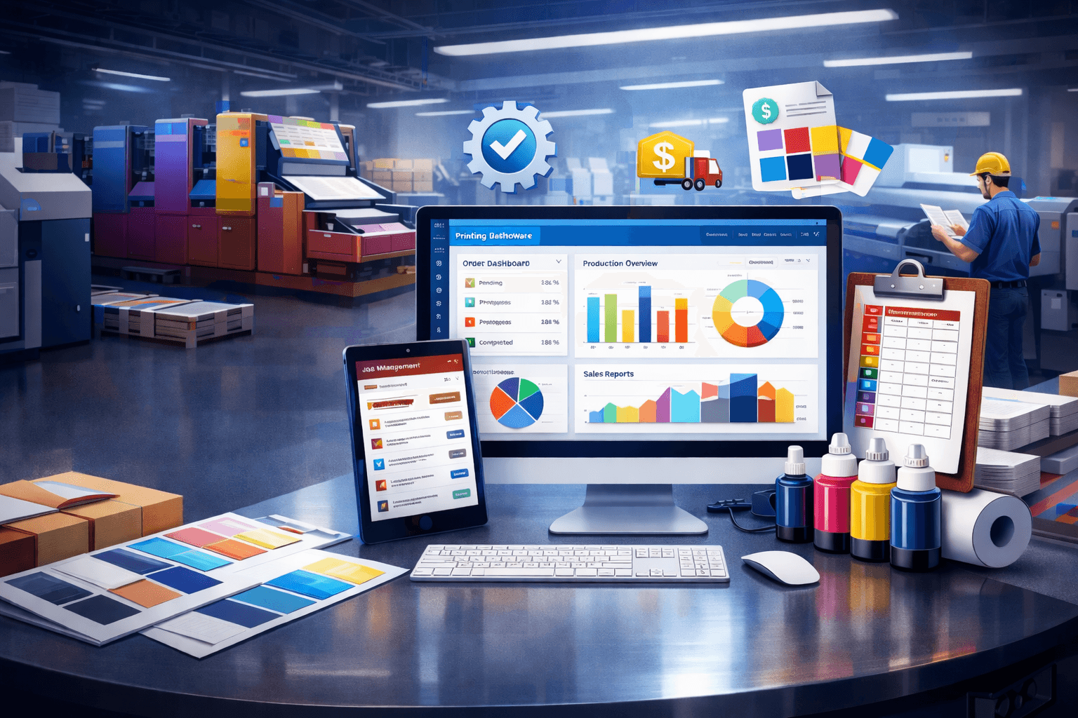 ERP Dashboard Interface